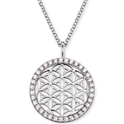 Engelsrufer Stříbrný náhrdelník Květ života se zirkony ERN-LILLIFL-ZI stříbro 925/1000