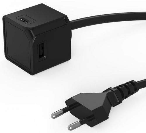 Allocacoc USBcube Extended USB A+C Black