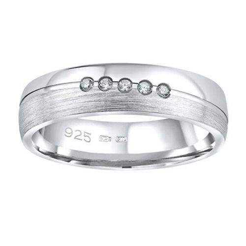 Silvego Snubní stříbrný prsten Presley pro ženy QRZLP012W (Obvod 51 mm) stříbro 925/1000