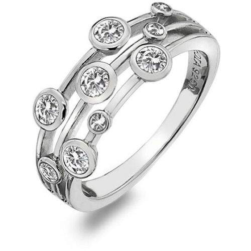 Hot Diamonds Luxusní stříbrný prsten s topazy a diamantem Willow DR207 (Obvod 57 mm) stříbro 925/1000