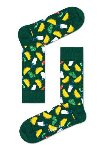 Happy Socks unisex ponožky Taco Sock TAC01-7000 36 - 40 zelená
