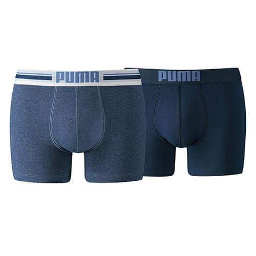 Puma Boxerky , Placed Logo Boxer 2 pack | Modrá | M