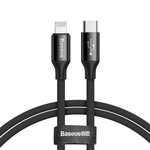 BASEUS Yiven kabel USB-C / Lightning 2A 1m, černý