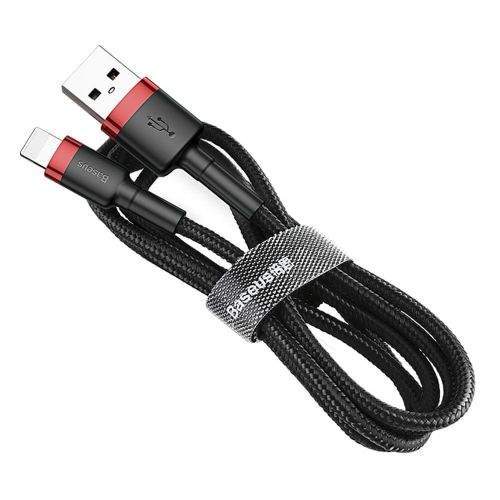 BASEUS Cafule kabel USB / Lightning QC3.0 2m, černý/červený