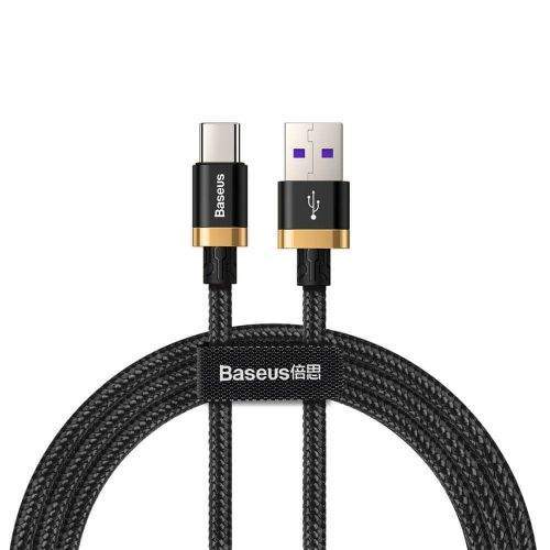 BASEUS Purple Gold kabel USB / USB-C Quick Charge 3.0 1m, černý