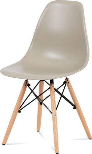 ART Jídelní židle, plast latté / masiv buk / kov černý CT-758 LAT Art