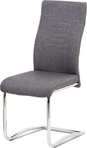 ART Jídelní židle šedá látka / chrom DCL-427 GREY2 Art