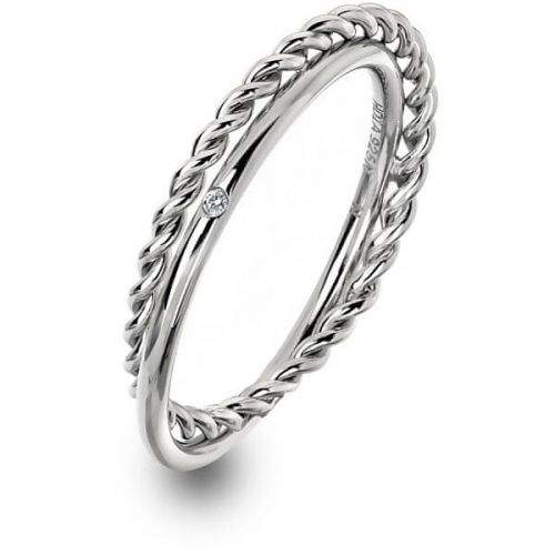 Hot Diamonds Luxusní stříbrný prsten s pravým diamantem Jasmine DR210 (Obvod 51 mm) stříbro 925/1000