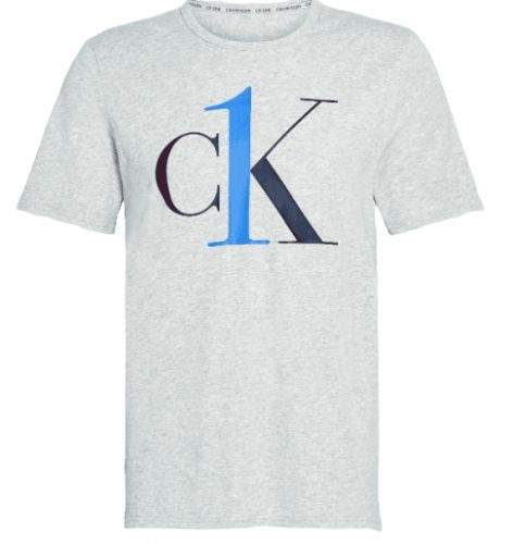Calvin Klein pánské tričko NM1903E S/S Crew Neck S šedá