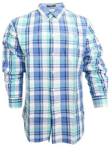 Gant Pánská košile GANT modro/zelená Modrá S, Rukáv: Dlouhý
