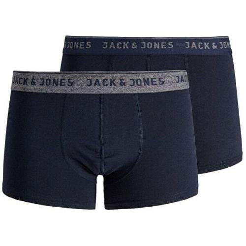 Jack&Jones 2 PACK - pánské boxerky JACVINCENT 12138239 Navy Blazer (Velikost M)