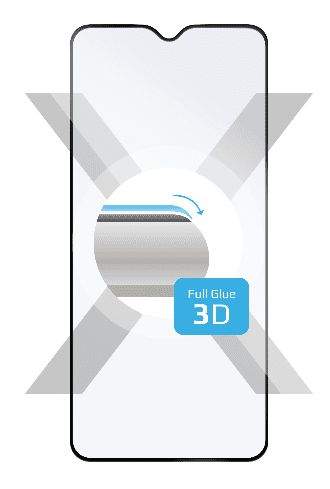 Fixed Ochranné tvrzené sklo 3D Full-Cover pro Samsung Galaxy A51, s lepením přes celý displej, černé FIXG3D-483-BK