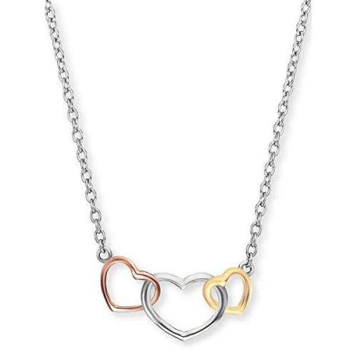 Engelsrufer Stříbrný náhrdelník s barevnými srdci ERN-WITHLOVE-03 stříbro 925/1000