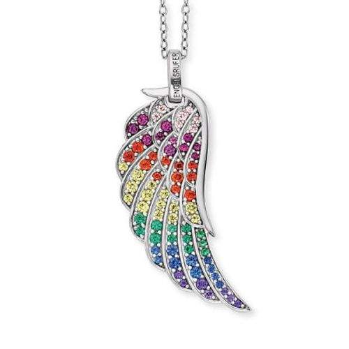 Engelsrufer Stříbrný náhrdelník s andělským křídlem ERN-WING-ZIM stříbro 925/1000
