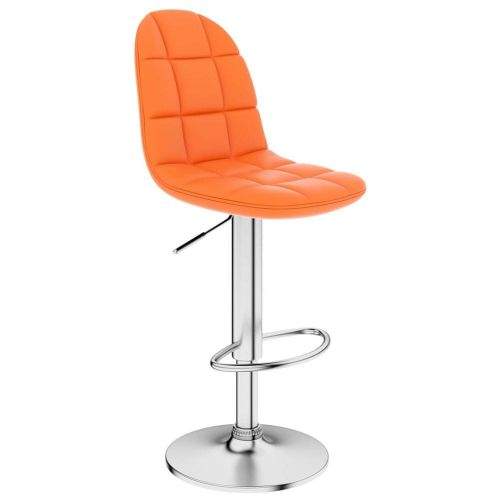 Vidaxl Barová stolička oranžová umělá kůže