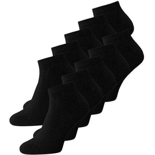 Jack&Jones 10 PACK - pánské ponožky JACDONGO 12172337 Black
