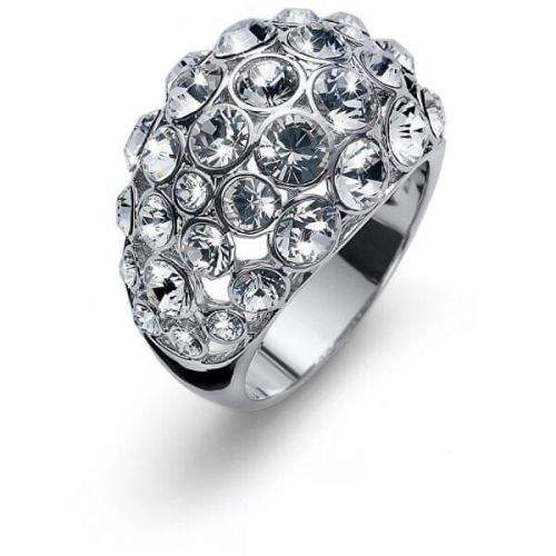 Oliver Weber Luxusní prsten s krystaly Bola 41147R (Obvod L (56 - 59 mm))