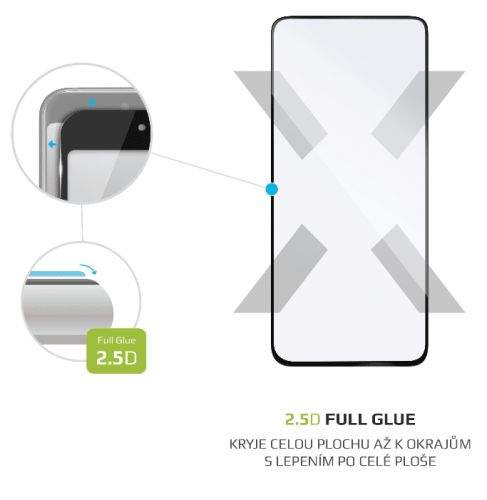 Fixed Ochranné tvrzené sklo Full-Cover pro Xiaomi Poco X2, lepení přes celý displej, černé FIXGFA-519-BK