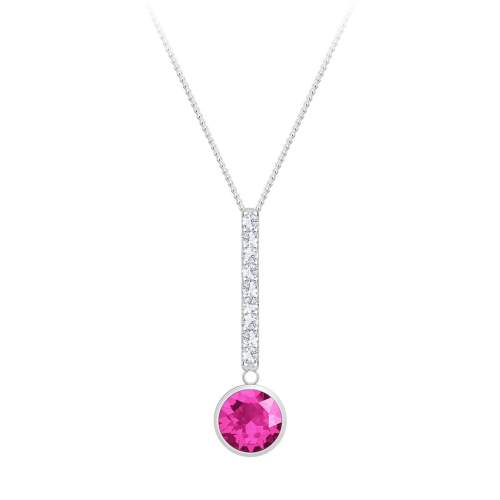 Preciosa Stříbrný náhrdelník s kubickou zirkonií Lucea 5296 55 (řetízek, přívěsek) stříbro 925/1000