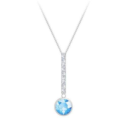 Preciosa Stříbrný náhrdelník s kubickou zirkonií Lucea 5296 67 (řetízek, přívěsek) stříbro 925/1000