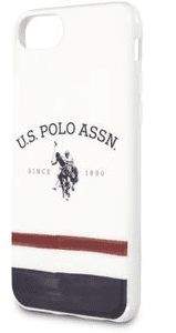 U.S. Polo Assn. TPU Tricolore Kryt pro iPhone 8/SE2020 White (USHCI8PCSTRB)