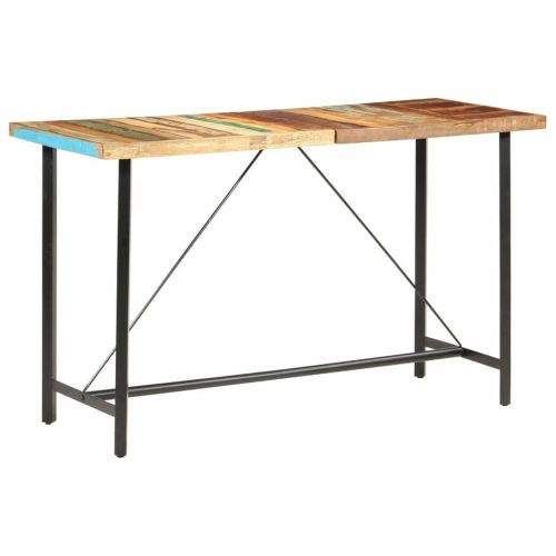 shumee Barový stůl 180 x 70 x 107 cm masivní recyklované dřevo