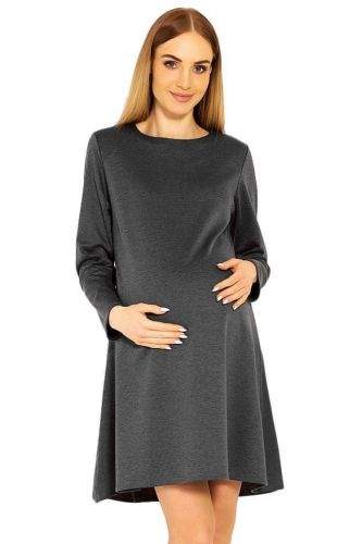 PeKaBoo Těhotenské šaty Nathy šedé L/XL