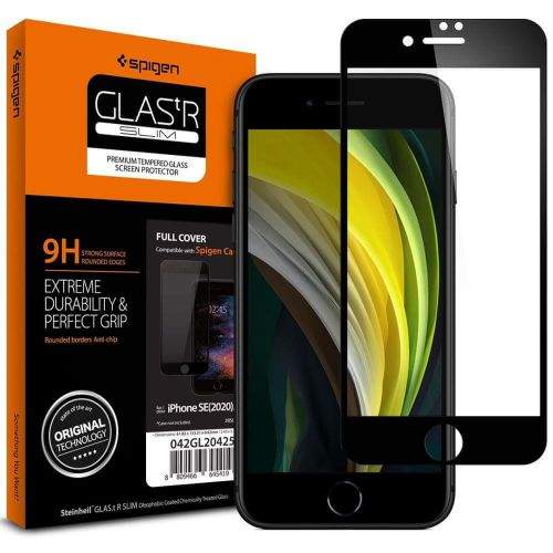 Spigen Full Cover ochranné sklo na iPhone 7/8/SE 2020, černé