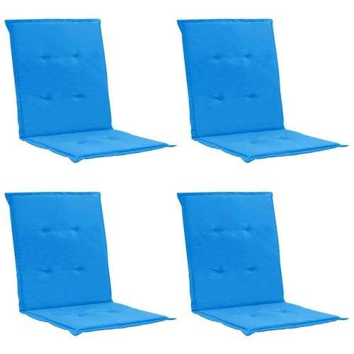 Vidaxl Podušky na zahradní židle 4 ks modré 100 x 50 x 3 cm