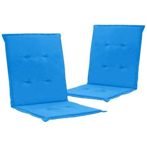 Vidaxl Podušky na zahradní židle 2 ks modré 100 x 50 x 3 cm