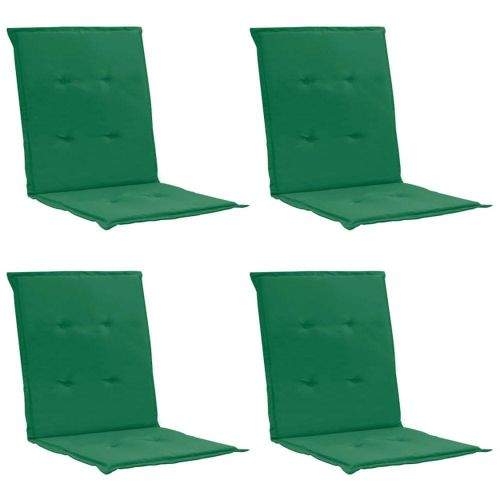Vidaxl Podušky na zahradní židle 4 ks zelené 100 x 50 x 3 cm