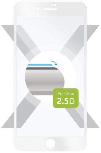 Fixed Ochranné tvrzené sklo Full-Cover pro Apple iPhone 7 Plus/8 Plus, lepení přes celý displej, bílé FIXGFA-101-WH