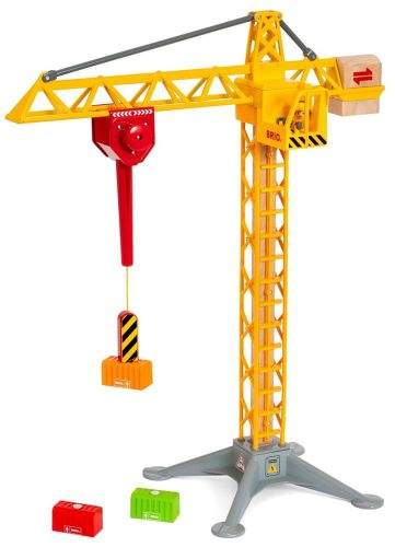 Brio WORLD 33835 Svítící stavební jeřáb