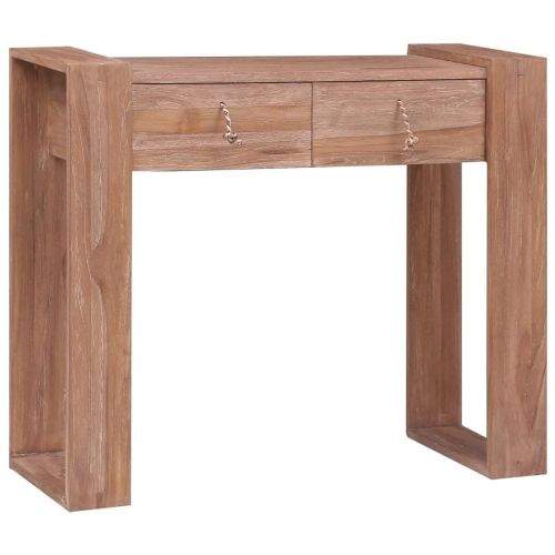 Vidaxl Konzolový stolek 90 x 35 x 75 cm masivní teakové dřevo