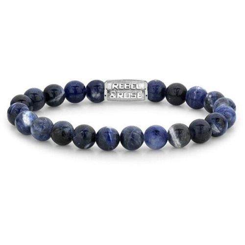 Rebel & Rose Korálkový náramek Midnight Blue RR-80010-S (Průměr 19 cm - L)