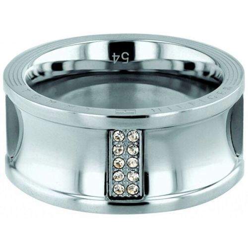 Tommy Hilfiger Luxusní ocelový prsten s krystaly TH2780034 (Obvod 58 mm)