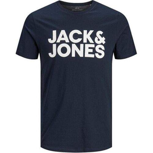 Jack&Jones Pánské triko JJECORP 12151955 Navy Blazer Slim (Velikost S)