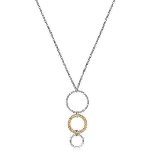 S'Agapõ Bicolor náhrdelník s kruhy Sirkel SSK02