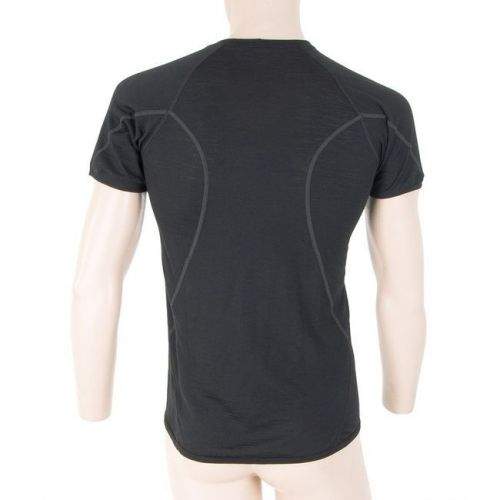 Sensor Merino Active pánské triko krátký rukáv black L