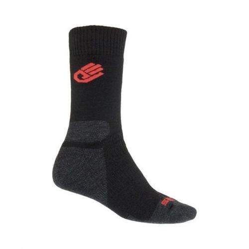 Sensor Expedition Merino Wool Socks black/red S (35-38)