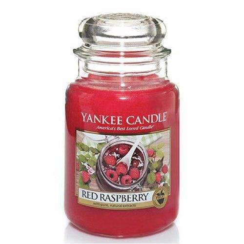 Yankee Candle Svíčka ve skleněné dóze , Červená malina, 410 g