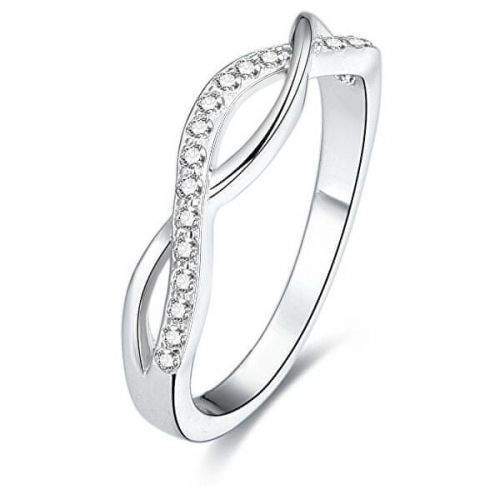 Beneto Stříbrný prsten s krystaly AGG190 (Obvod 50 mm) stříbro 925/1000
