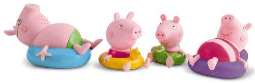 TM Toys Peppa Pig Figurky do koupele 4 ks