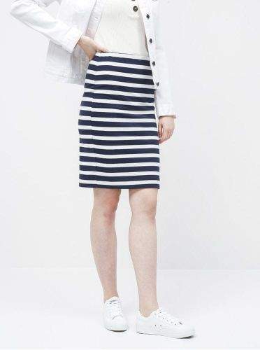 ZOOT bílo-modrá pruhovaná basic sukně Uma XS