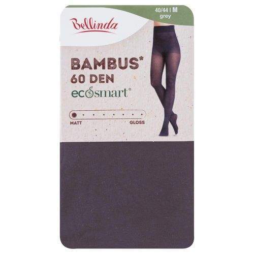 Bellinda Ekologické bambusové punčochové kalhoty ECOSMART BAMBUS 60 DEN šedá S