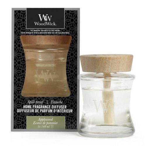 Woodwick aroma difuzér Applewood (Jabloňové dřevo) s víčkem proti vylití 148 ml