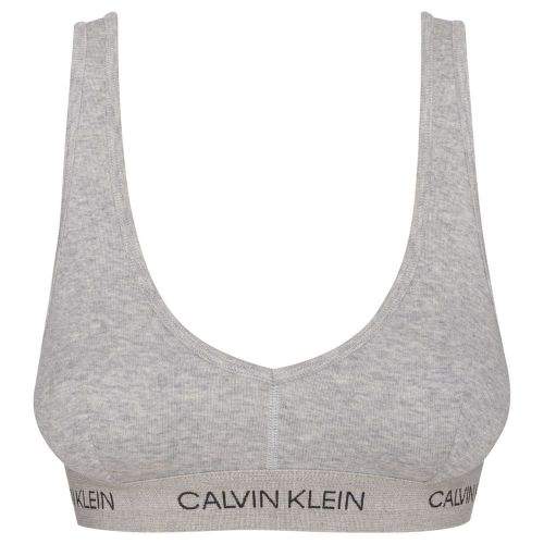 Calvin Klein Unlined Bralette QF5251E-020 Šedivá S