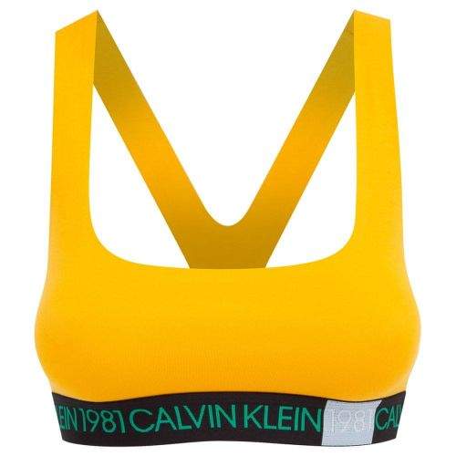 Calvin Klein Unlined Bralette QF5577E-1ZK Žlutá S