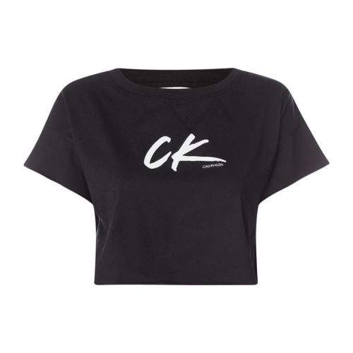 Calvin Klein Cropped Tee KW0KW01006-BEH Černá XS