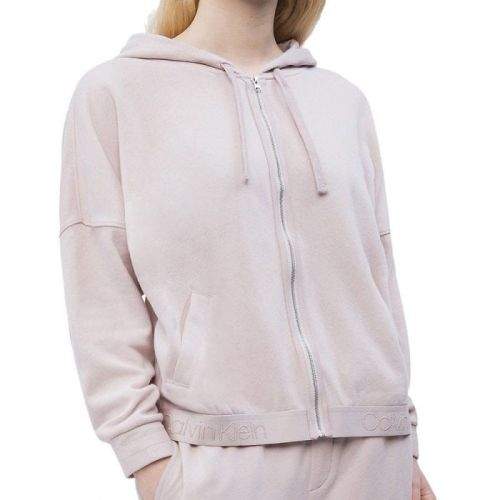 Calvin Klein Full Zip Hoodie QS6149E-RUD Růžová XS